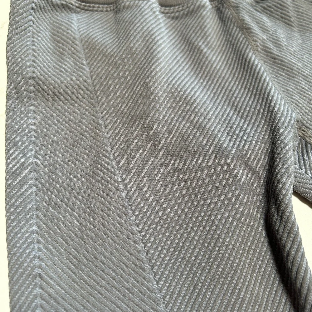 Free People Movement Ribbed Full Length Gray Leggings Size Small - Picture 3 of 7